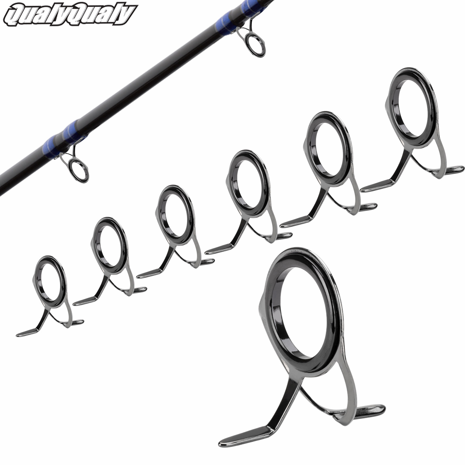 Fishing Rod Guide Replacement - 7pcs Hengel Gidsen Reparatieset 0.96-3.3cm Casting