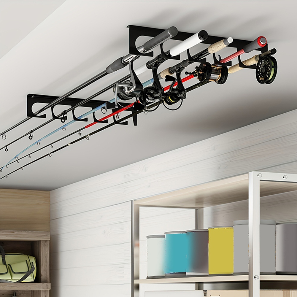 Fishing Rod Rack - B48B-Wand-/plafondmontage hengelhouder van metaal - 2