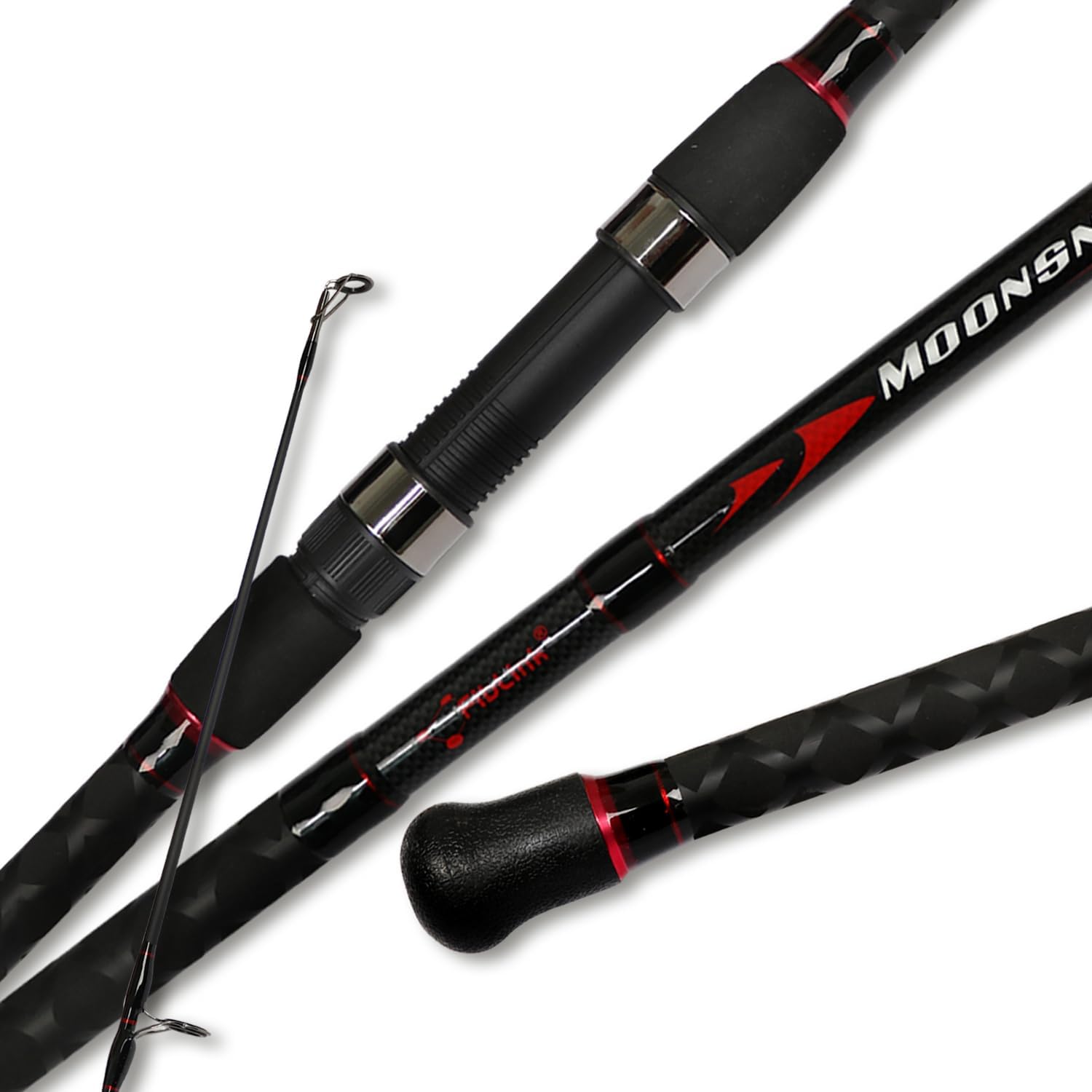 Fishing Rod Surf - Grafietsurfspinhengel voor reizen, 2-delig of 4-delig