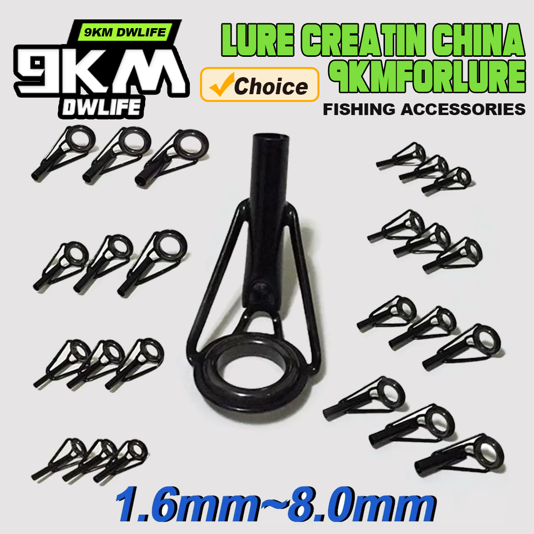 Fishing Rod Guide Replacement - 5 Stuks Hengel Tip Gidsen Reparatieset