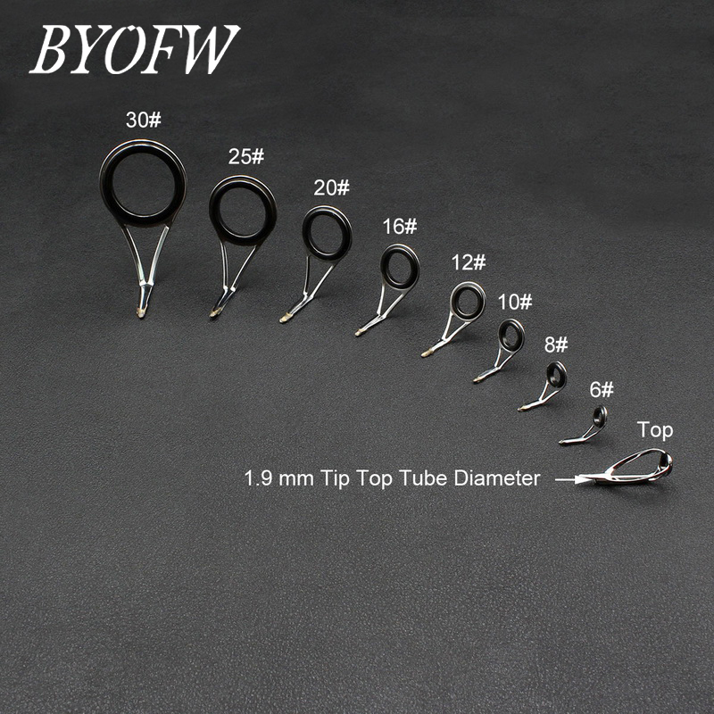 Byofw 9 Stuks Roestvrijstalen  - Fishing Rod Guide Replacement recensie en prijs