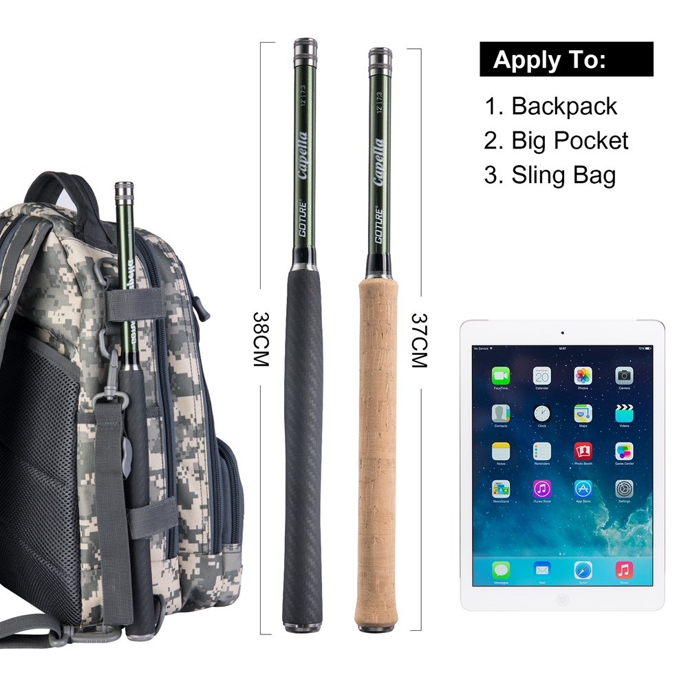 Goture Tenkara Fly Hengel Comb - Fishing Rod Carbon Fiber recensie en prijs