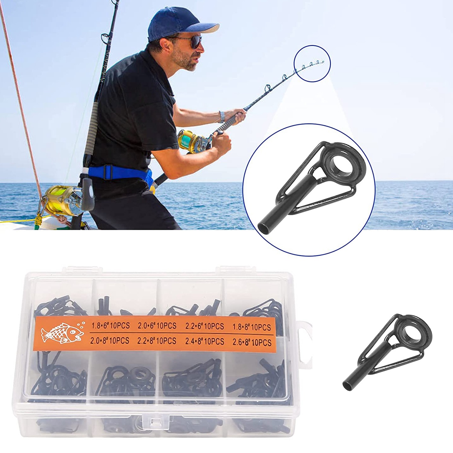 A69P-80 stuks reparatieset voo - Fishing Rod Guide Replacement recensie en prijs