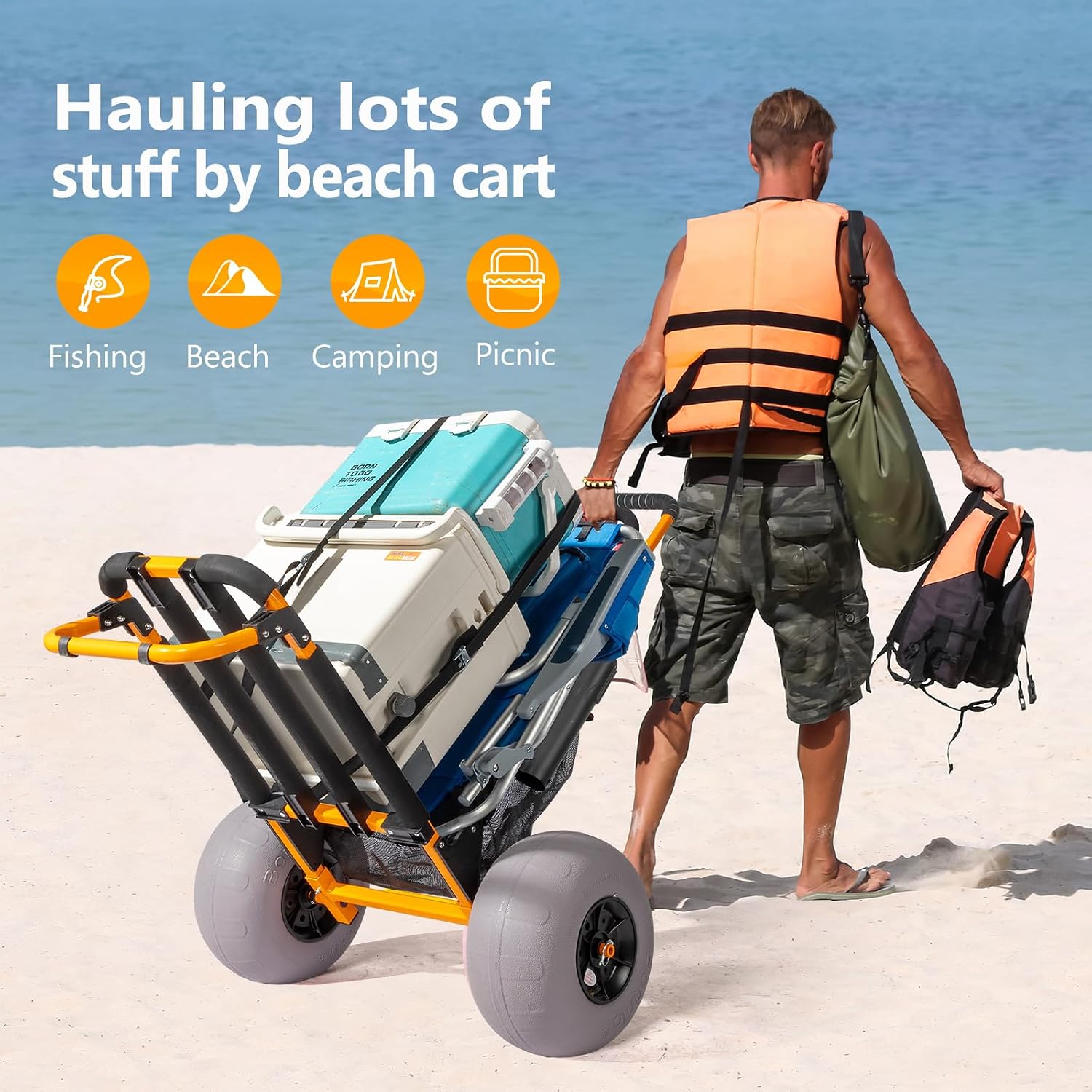 Bonnlo Strandviskar, Strandkar - Fishing Rod Holder recensie en prijs