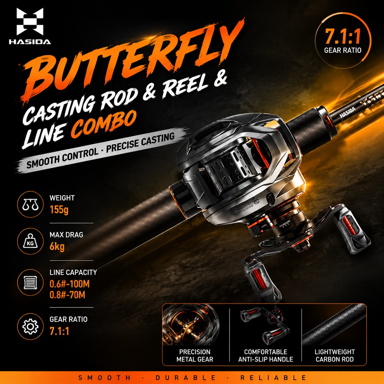 HASIDA BFS Carbon Fiber Hengel - Fishing Rod Carbon Fiber recensie en prijs