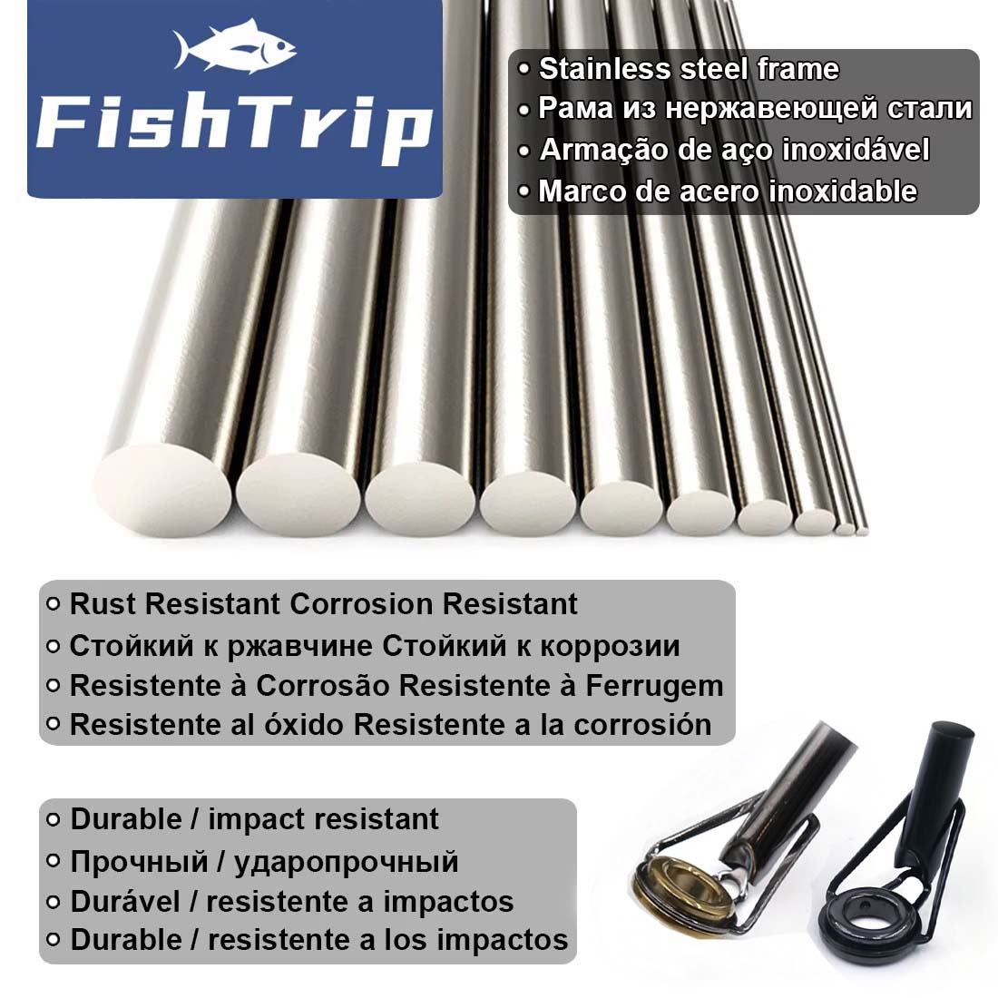 FishTrip Rod Tip Reparatieset  - Fishing Rod Guide Replacement recensie en prijs