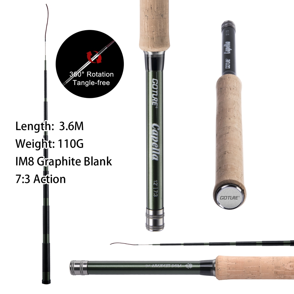 Goture Tenkara Fly Hengel Comb - Fishing Rod Carbon Fiber recensie en prijs