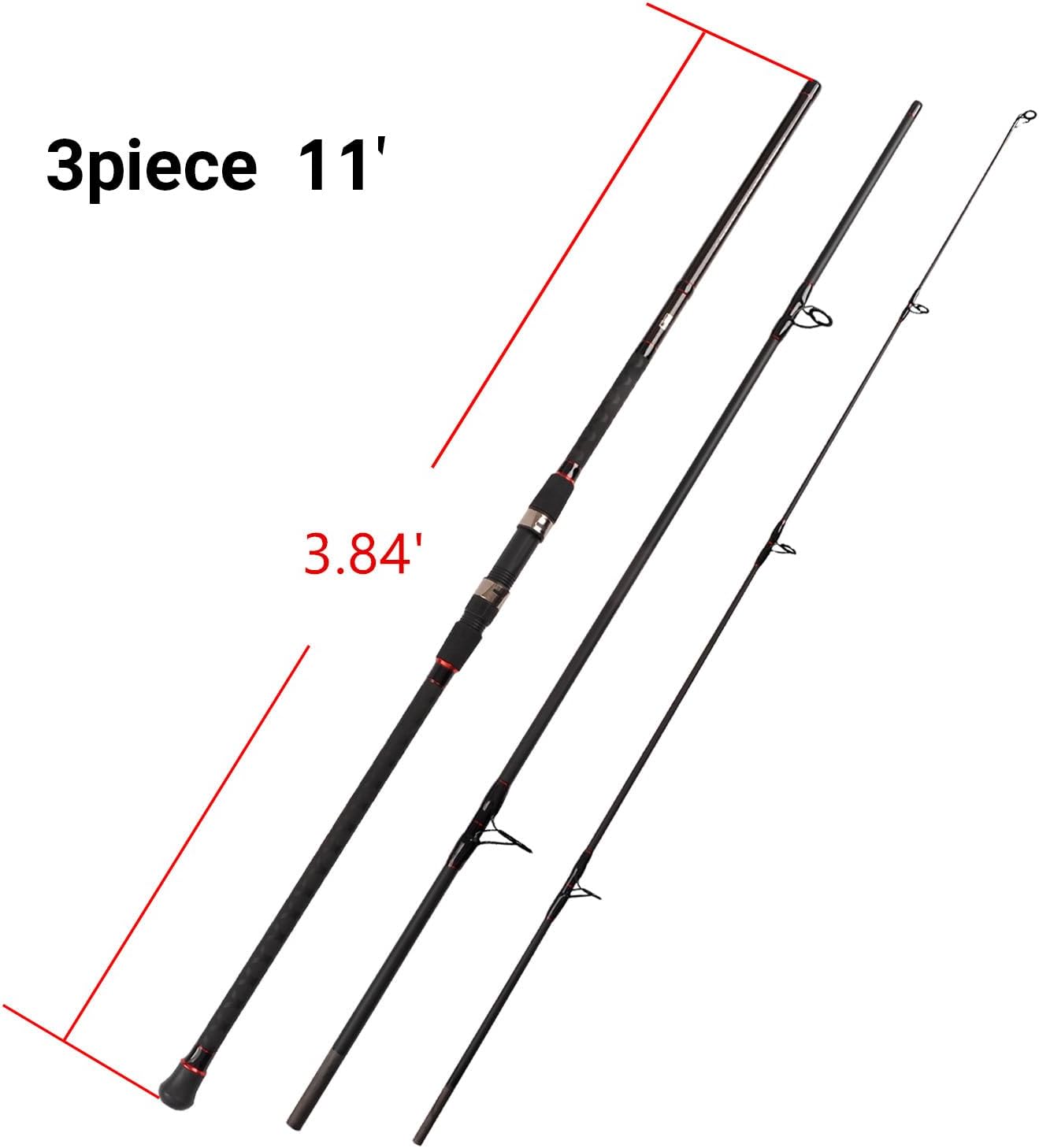 Grafietsurfspinhengel voor rei - Fishing Rod Surf recensie en prijs