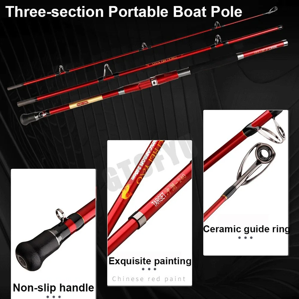 1.8M 2.1M 2.4M Draagbare 3 Stu - Fishing Rod Surf recensie en prijs